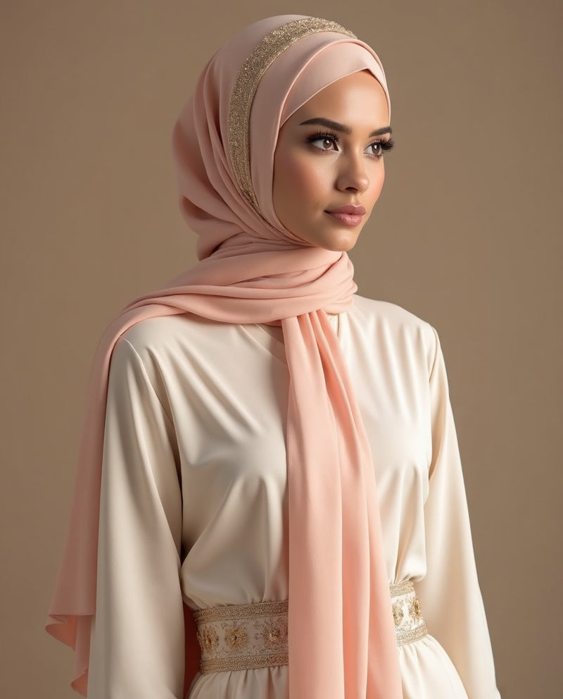 Velvet Touch Hijab — Garnet